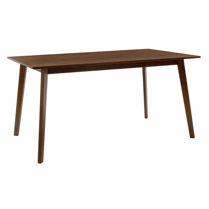 Трапезен комплект benson - toto 7бр. 150x90x75см в орех - бежов плат