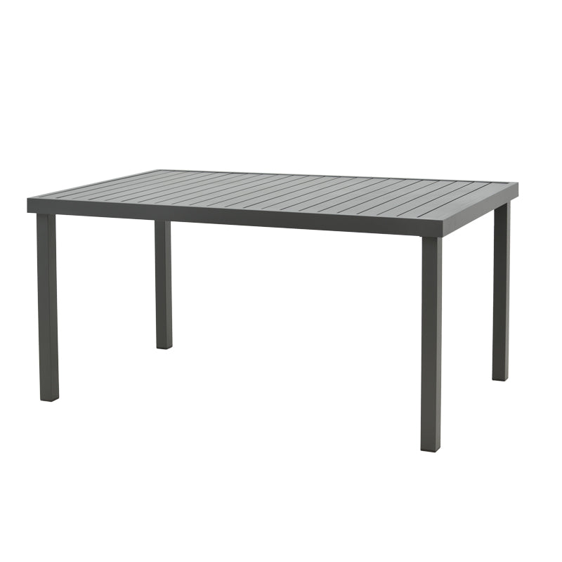 Трапезен комплект MOLY-KLITON  5части алуминий и текстил антрацит 150x80x74см