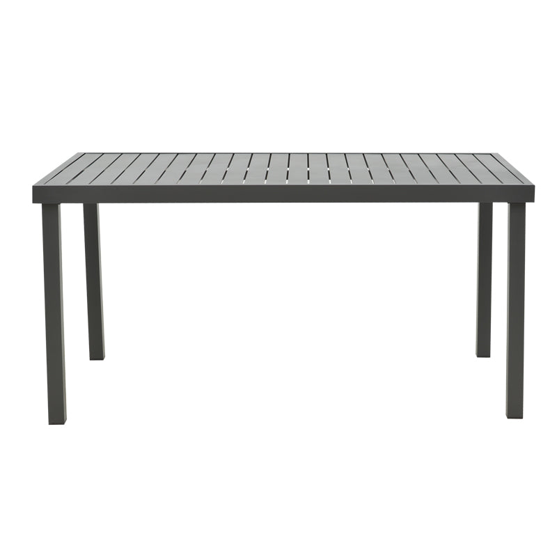 Трапезен комплект MOLY-KLITON  5части алуминий и текстил антрацит 150x80x74см