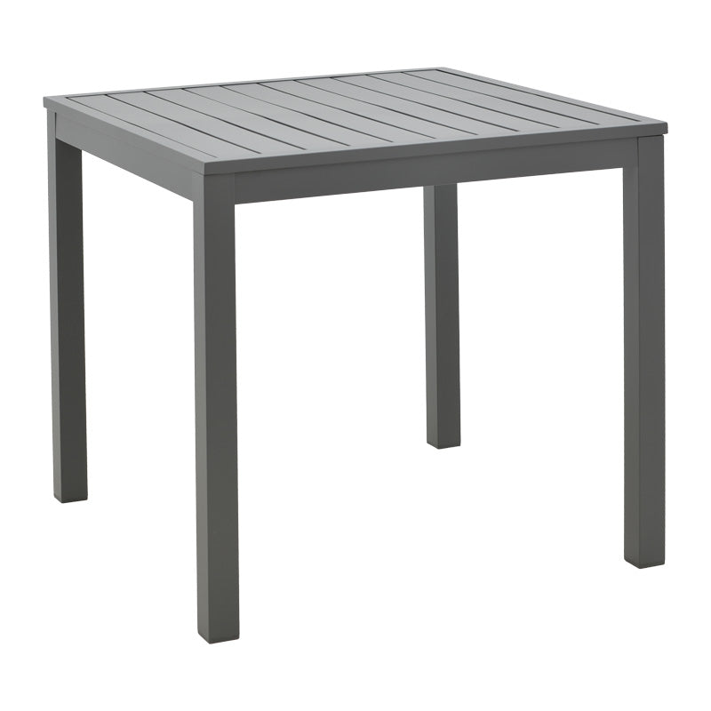 Комплект градински Kliton-Naoki от 5 антрацит алуминий и метал в черен нюанс с маса 80x80x74см