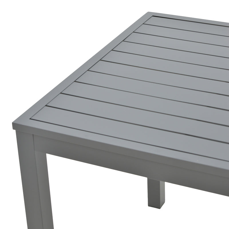 Трапезен комплект KILTON- RAVEN 5части алуминий в нюанс антрацит с маса  80x80x74см