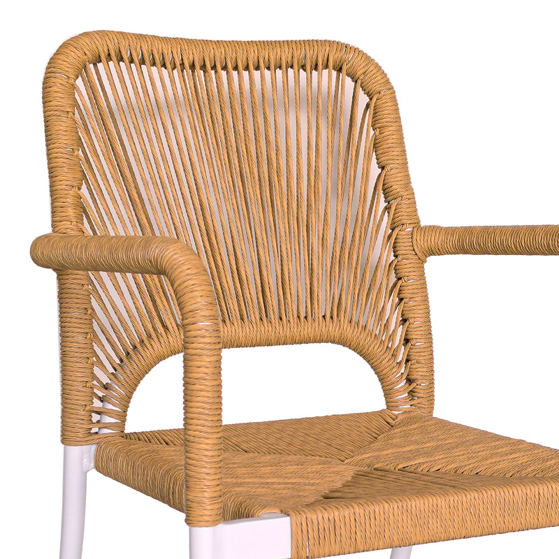 Комплект  Kliton-Norture от 7бр алуминий в бял нюанс с маса150x80x74см