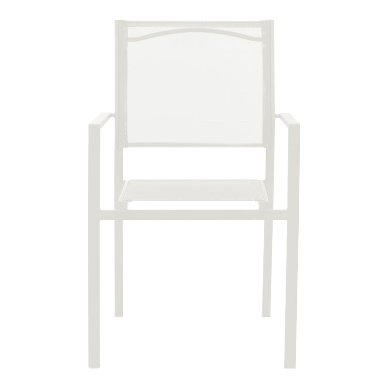 Трапезна маса Valor-Confidence B комплект от 3бр/ метал в бял нюанс с маса  D60x70cm