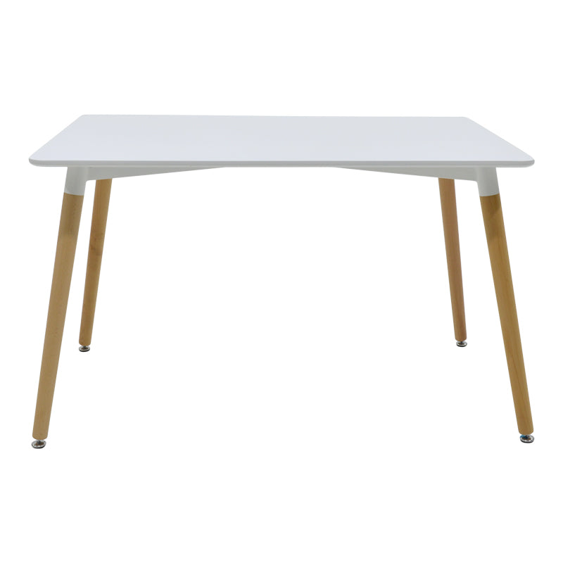 Комплект трапезен AURORA-NATALI от 5бр pp-mdf бяло-натурален цвят с маса 80x80x76см