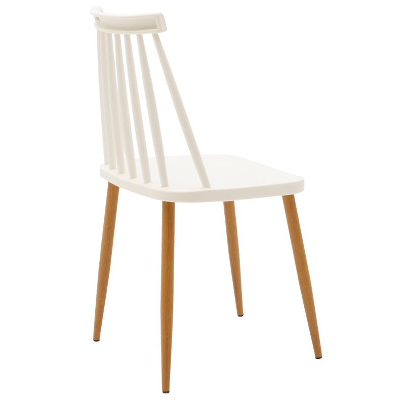 Комплект трапезна маса Aurora-Natali от 5 pp-mdf бяло-натурален цвят 120x80x76см