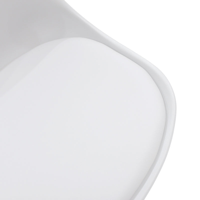 Комплект трапезна маса Gaston-Cuba от 5 pp-mdf цвят бяло-сонома 120x80x75см