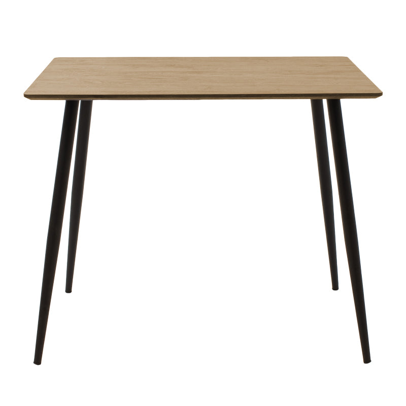 Комплект трапезна маса и столове Ezra-Cuba от 3 pp-mdf цвят черно-сонома 70x70x75см