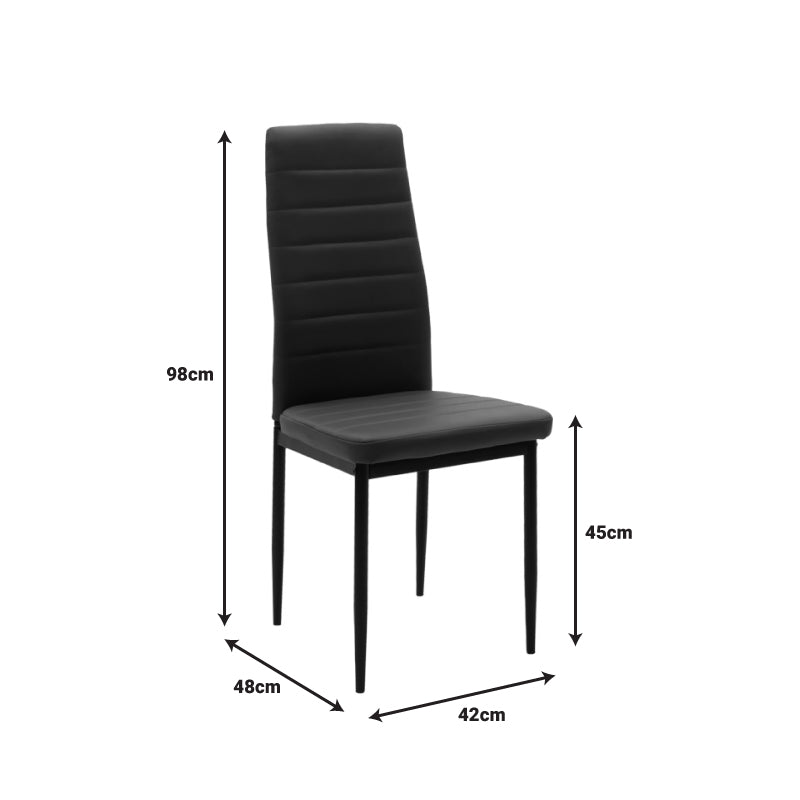 Комплект MANKA-PARKER от 3 части  в цвят черно-сонома 80x80x77см