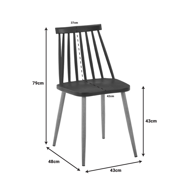Трапезна маса chloe-aurora i комплект от 5 части стъкло 8мм антрацит - натурален черен крак 120х70х75см