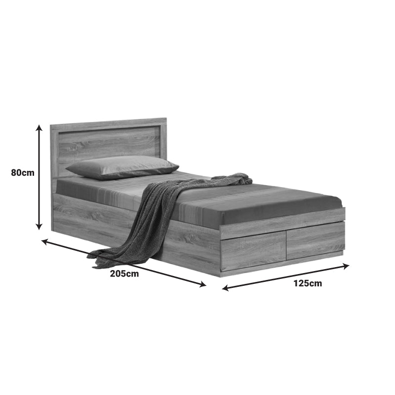 Комплект за спалня Olympus сонома с легло 120x200 см, 3 части