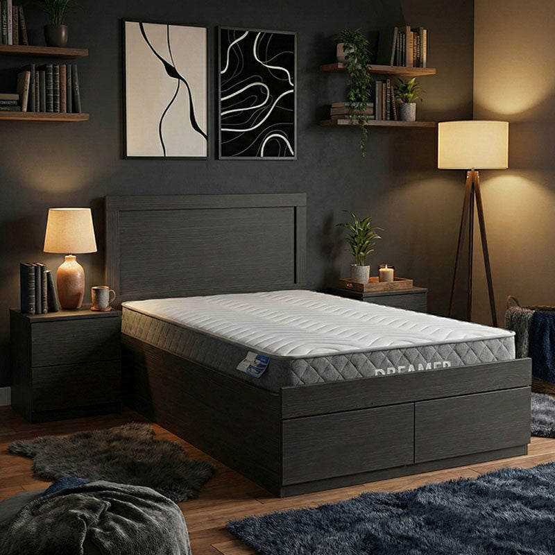 Легло с матрак и чекмедже OLYMPUS-DREAMER  венге 100x200см
