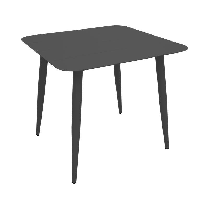 Комплект градински от HEVEN-VISTA oт 3 части, черен алуминий, 80x80x72см