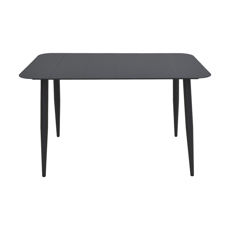 Комплект градински HEVEN-VISTA  комплект от 7 части черен алуминий 120x70x72см