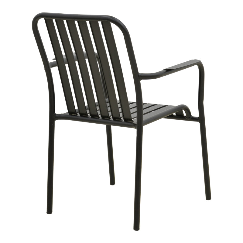 Комплект за хранене HEVEN-VISTA от 5 части, черен алуминий 150x80x72см