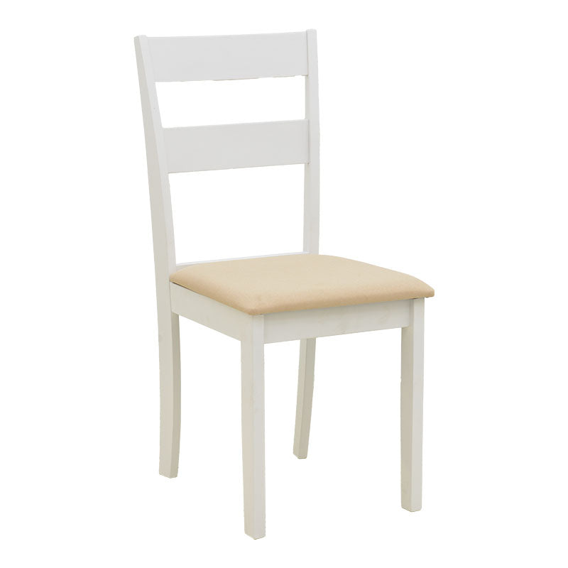 Комплект за хранене dallan mabor 5 части бяло каучуково дърво 120-150x80x73.8 см