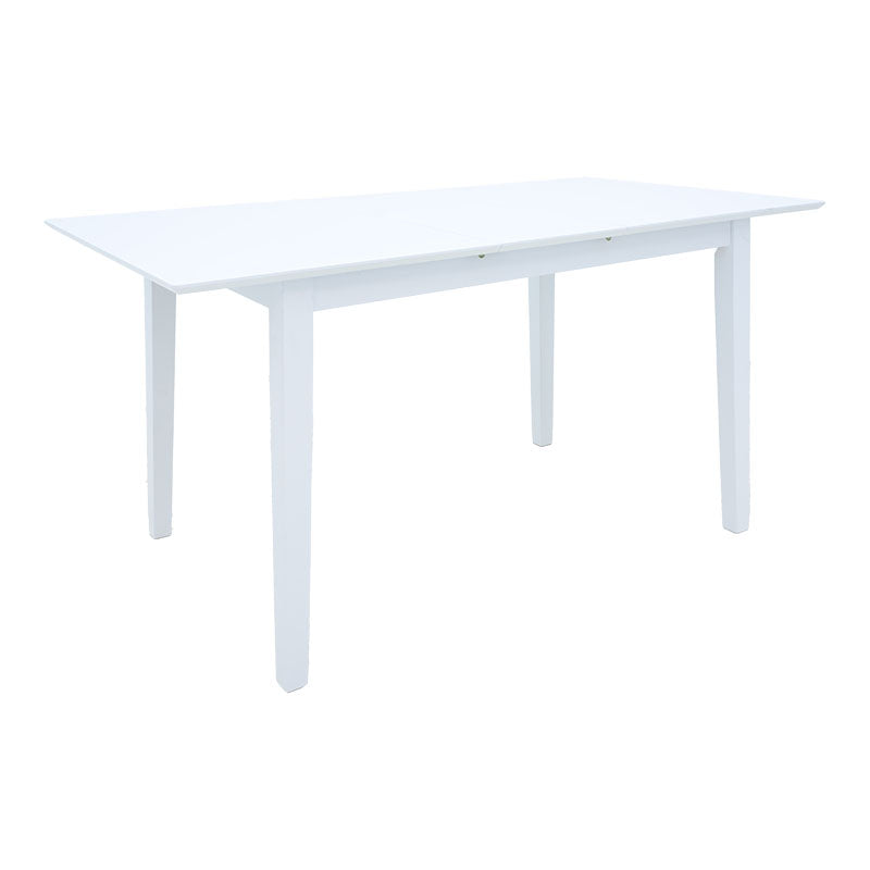 Комплект за хранене dallan mabor 7 части бяло каучуково дърво 120-150x80x73.8 см