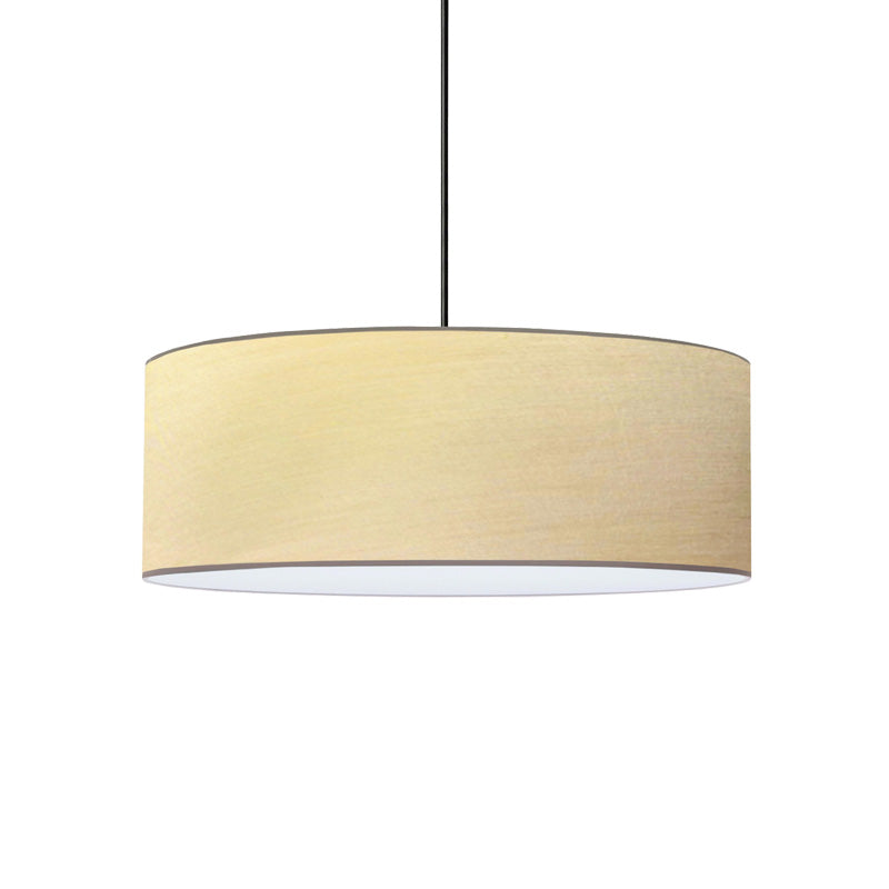 Плафон Rufio E27 в бежово-кафяв абажур D50x20cm