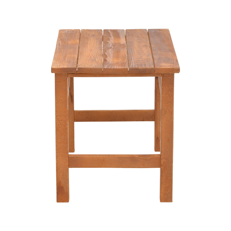 Плажна маса SUMMRINE масив бук в цвят орех 60x40x45см