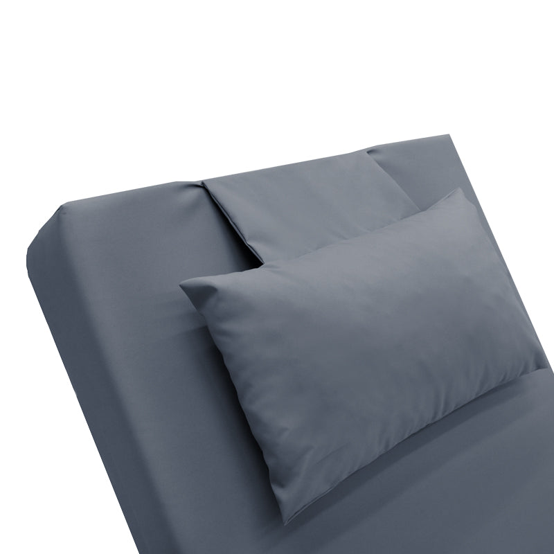 Шезлонг Sadie плат сив 65x185x15см