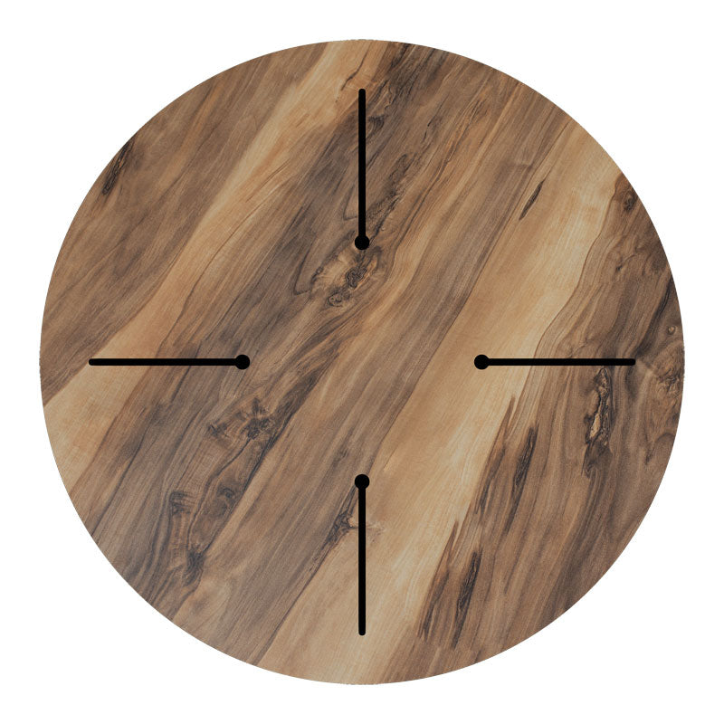 Плот за маса Noble HPL орех Φ60cm, дебелина 12mm