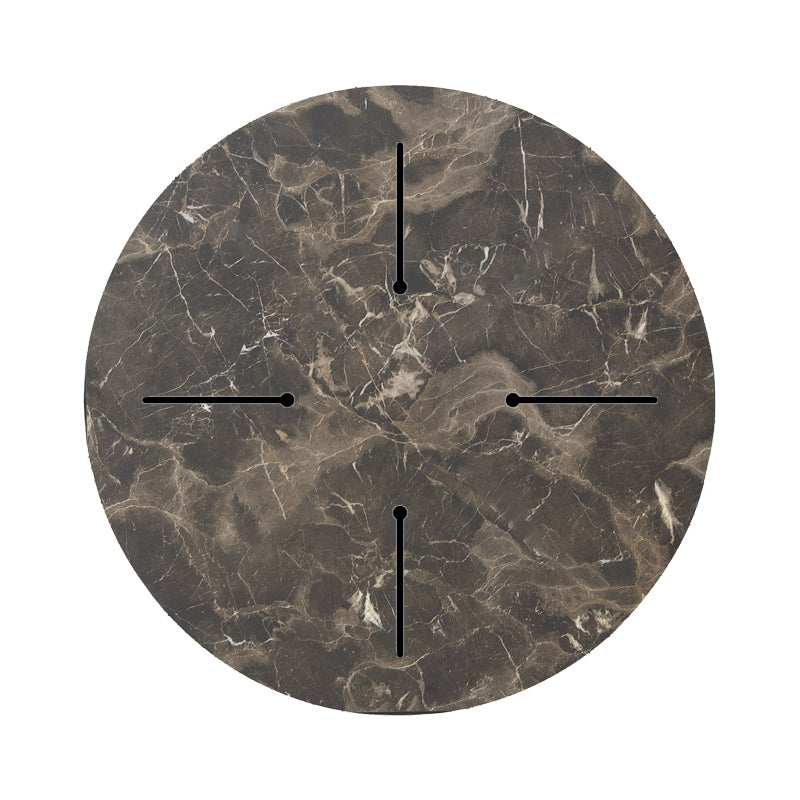Плот за маса Verhia HPL тъмносив мраморен вид D60cm с дебелина 12mm
