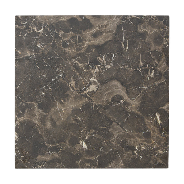 Плот за маса HPL Verhia  тъмно сив вид на мрамор 69x69cm 12mm дебелина
