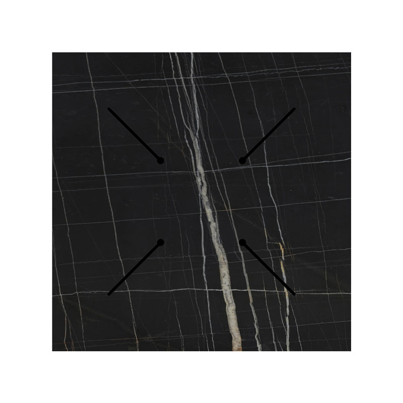Плот за маса Relian HPL черен мрамор 60x60x1.2см