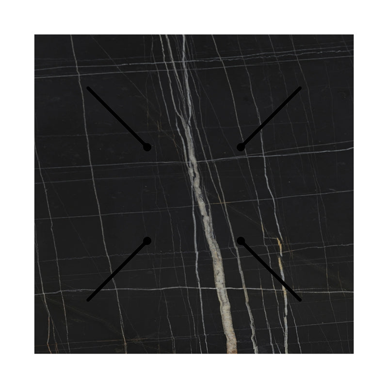 Плот за маса Relian HPL черен мрамор 70x70x1.2см