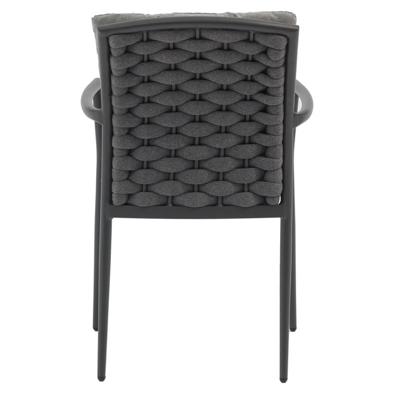 Фотьойл Moritz алуминий антрацит въже-сива възглавница