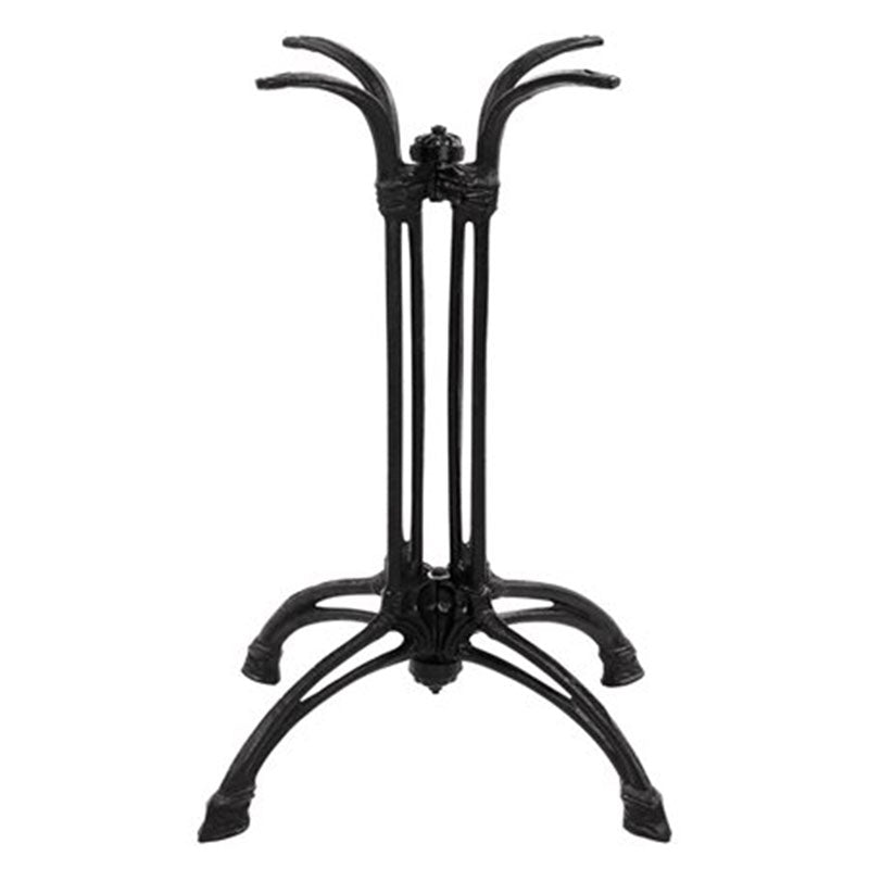 Основа за маса Jewel чугунена черен цвят  72см