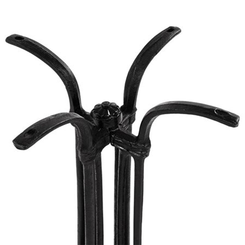 Основа за маса Jewel чугунена черен цвят  72см