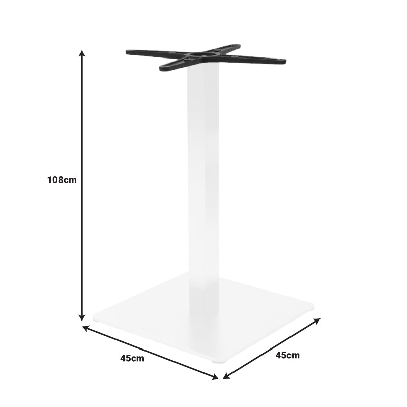 Основа за бар маса Stofan  метал бяла 45x45x108см