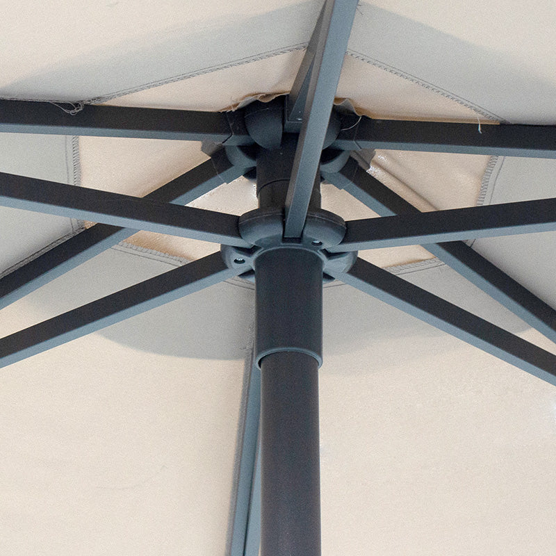 Професионален чадър Nagida цял мрежест алуминий Φ3m/2.4м сив бежов-антрацит