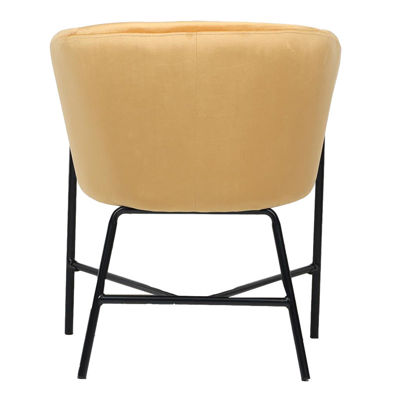 Фотьойл Julia жълт цвят  61x57x74см