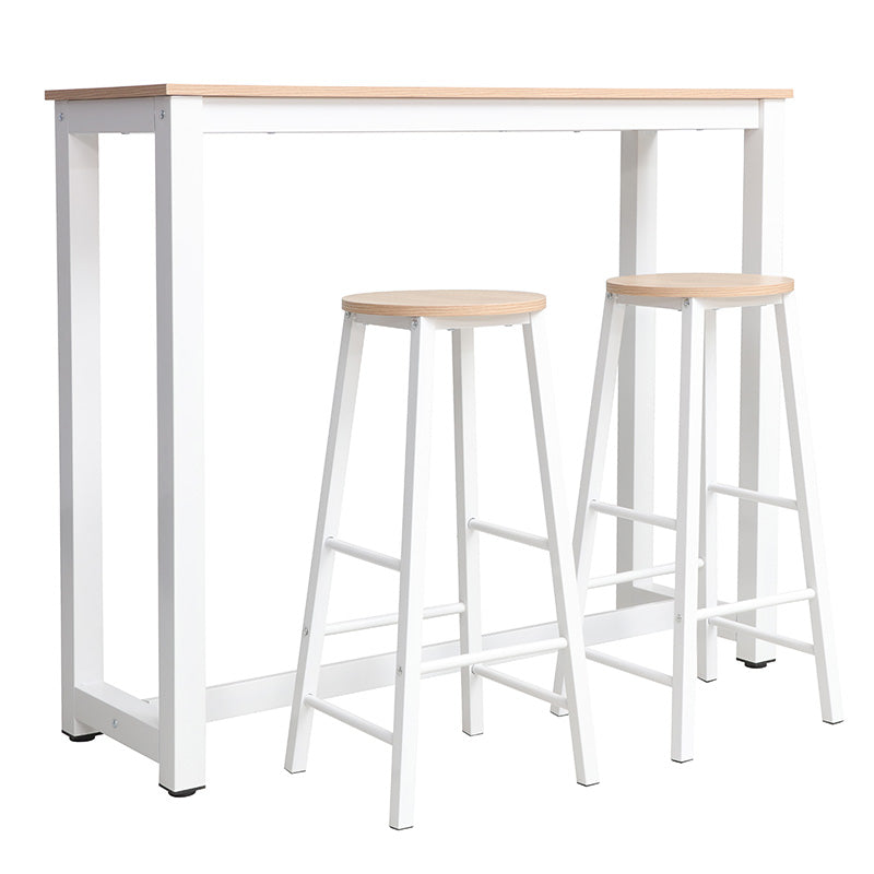 Бар маса Marle естествен-бял крак 120x40x100см