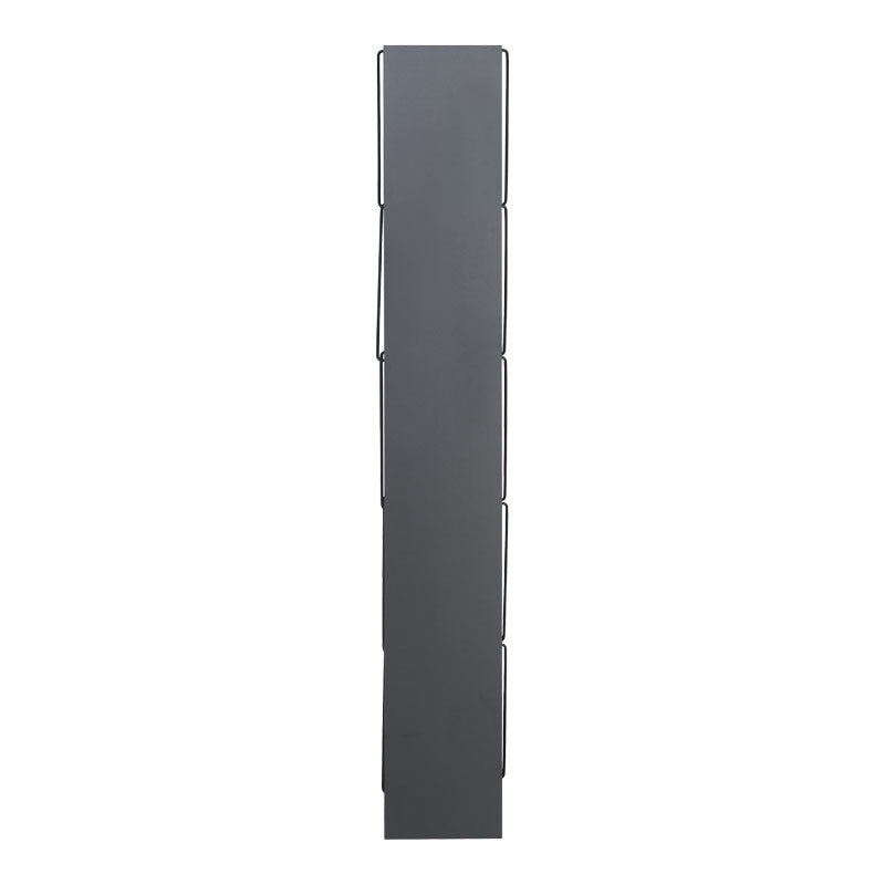 Етажерка TARS тъмносив-черен цвят 50x22x150см