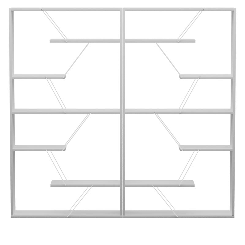 Библиотека TARS сив-бял цвят 168x24x157см