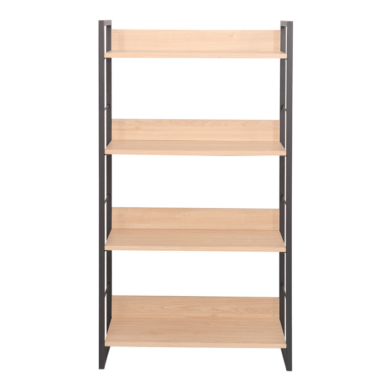 Етажерка Dorfie в естествен цвят с черен метал 70x30x124.5см