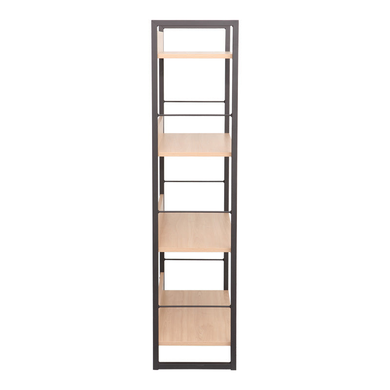 Етажерка Dorfie в естествен цвят с черен метал 70x30x124.5см