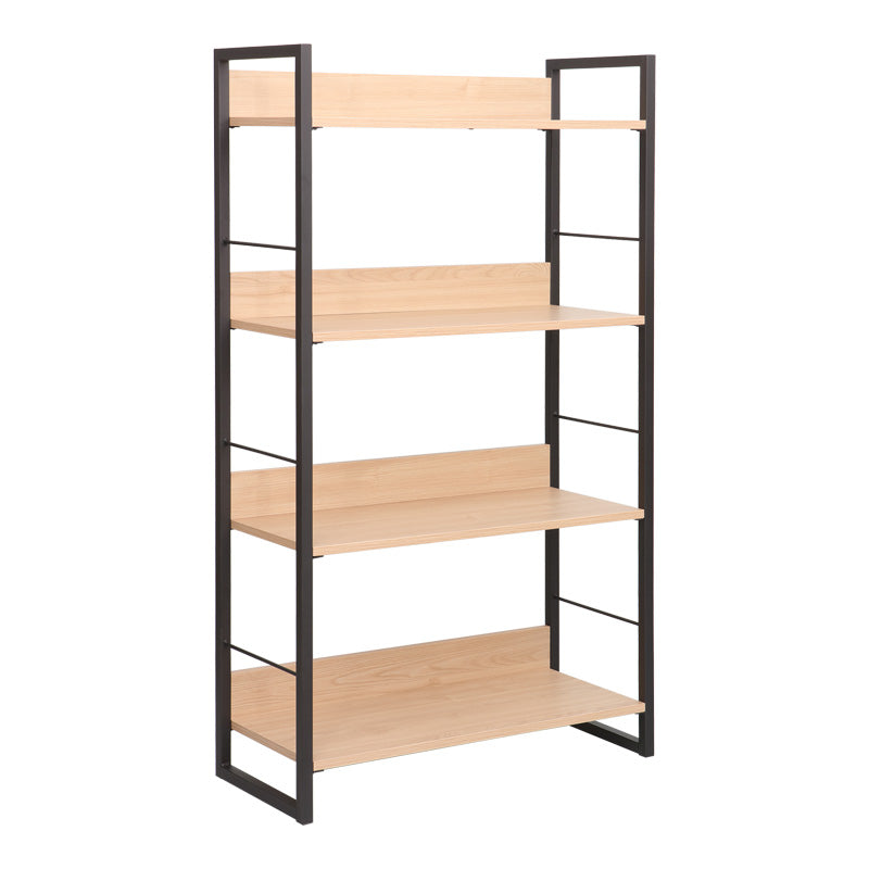 Етажерка Dorfie в естествен цвят с черен метал 70x30x124.5см