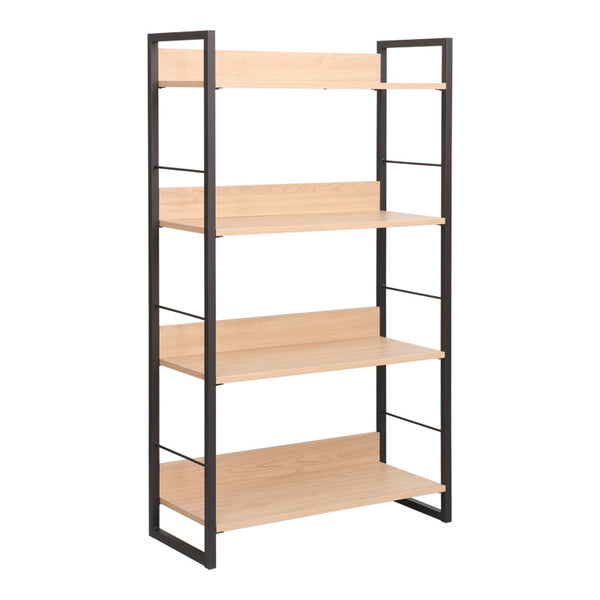 Етажерка Dorfie в естествен цвят с черен метал 70x30x124.5см