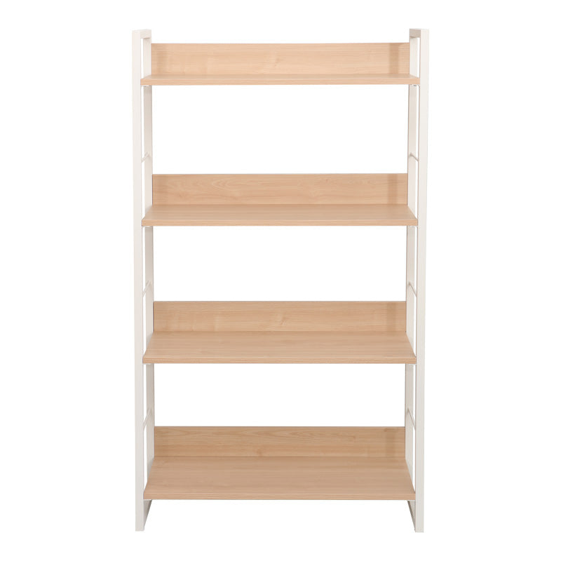 Етажерка dorfie в естествен цвят с бял метал 70x30x124.5cm