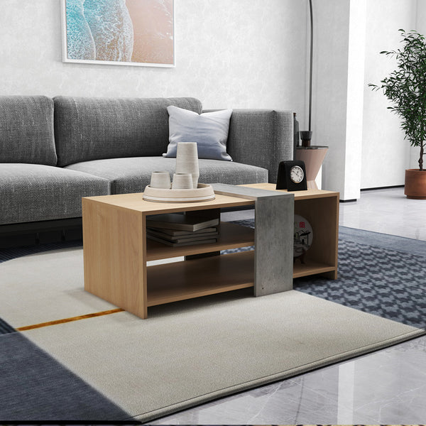 Холна маса COZETO в естествен циментово сив цвят 100x53x41.5см