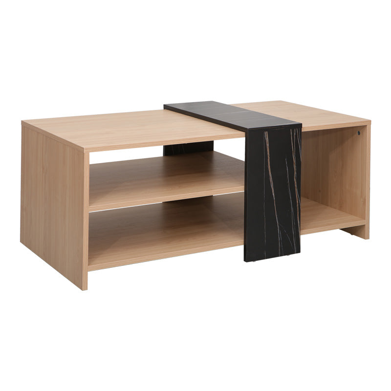 Холна маса Cozeto в естествен цвят и мраморна визия 100x53x41.5cm