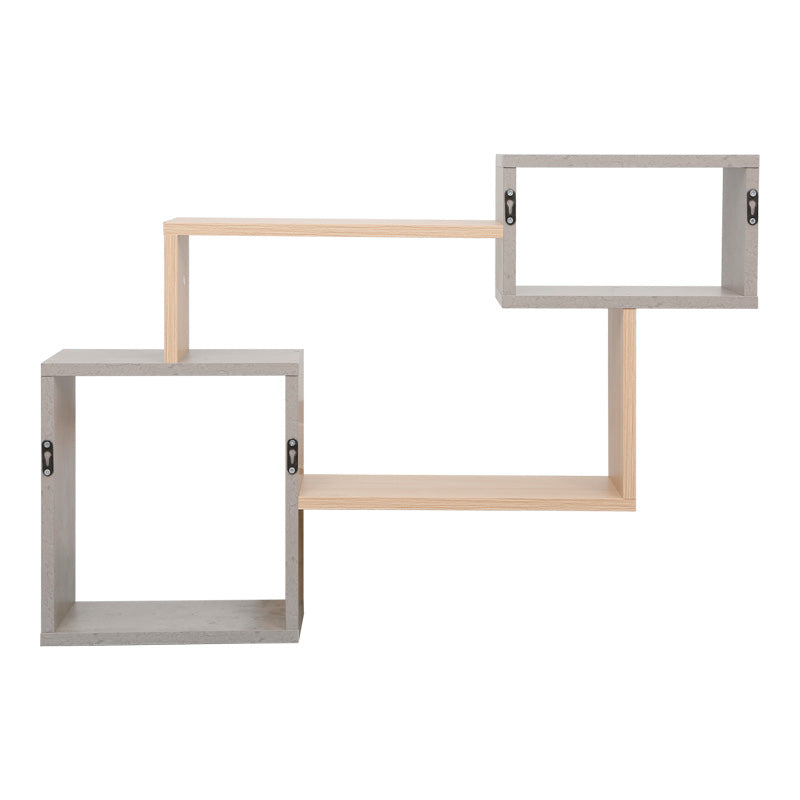 Стенен рафт beldra в натурално циментово сив цвят 84x15x57.8cm