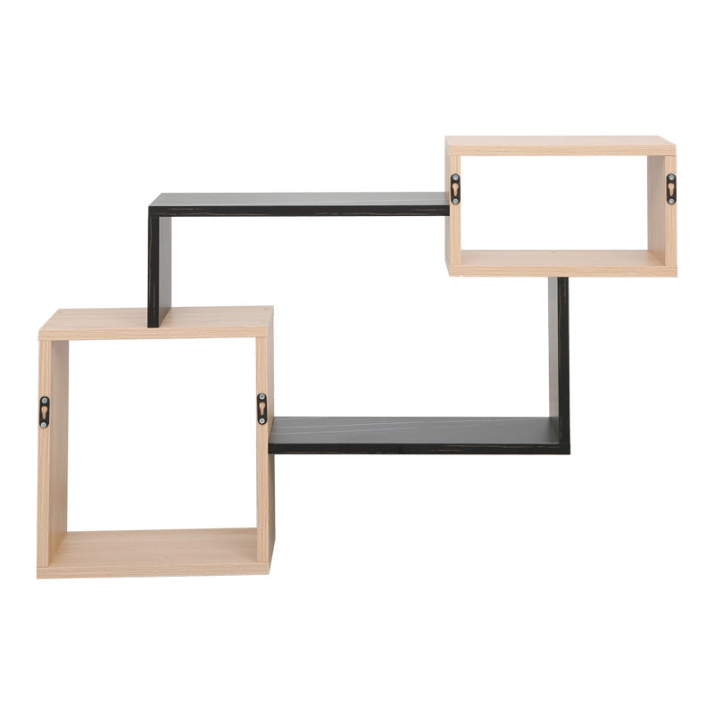 Стенен рафт beldra в естествен и мраморен цвят 84x15x57.8cm