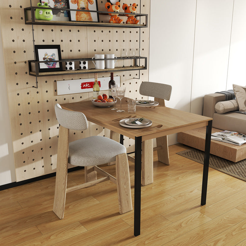 Метална маса Faragio в естествен - черен нюанс 120x75x75см