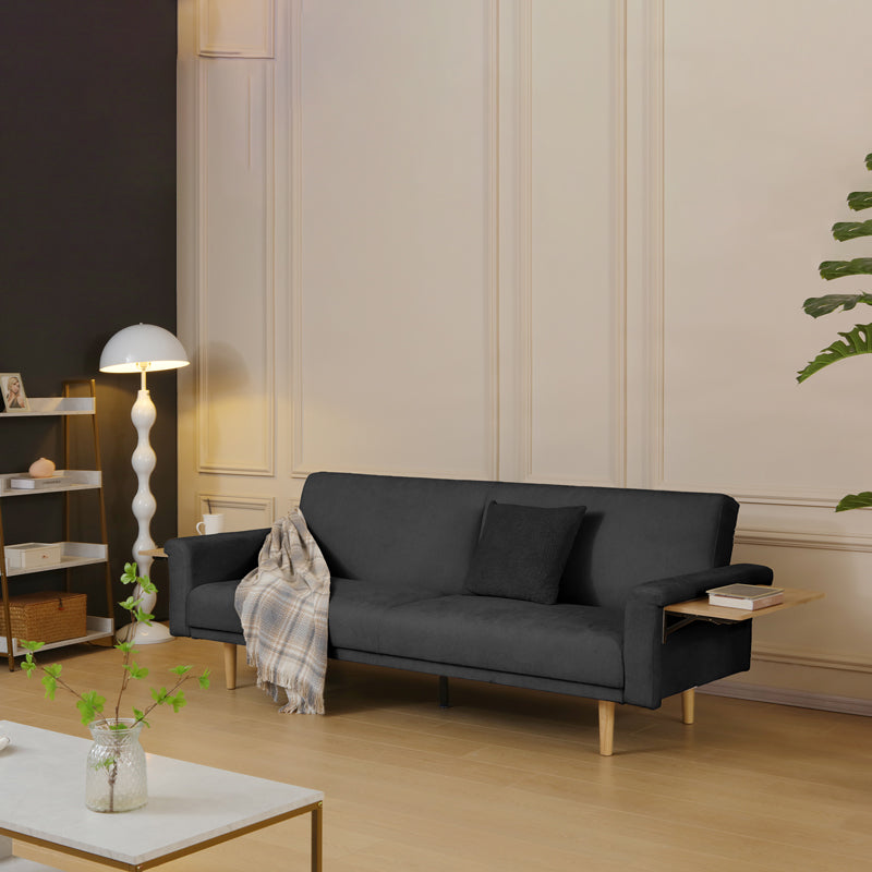 Разтегателен диван Flexo  антрацит плат 220x84.5x82см