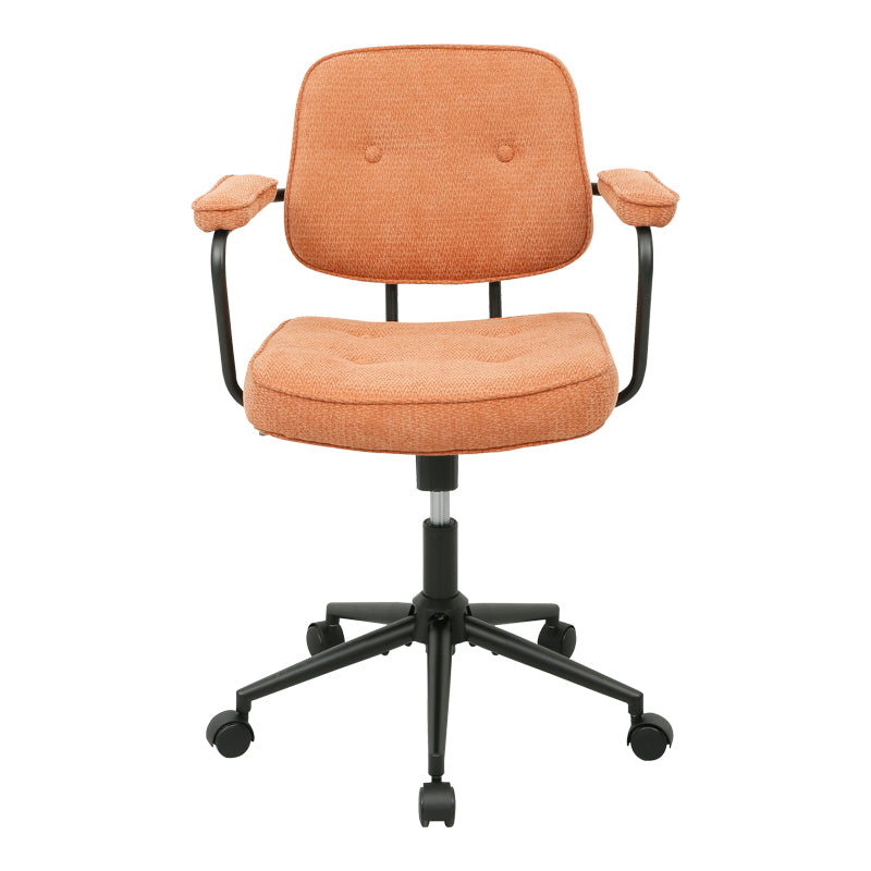 Офис стол leberta теракота плат 64x63.5x86-96см