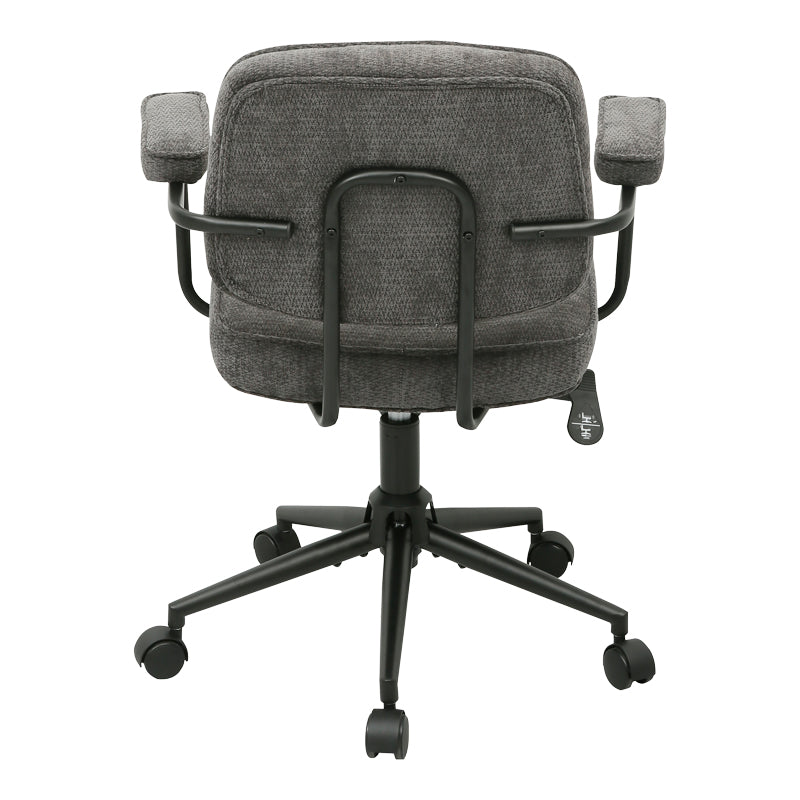 Офис стол leberta антрацит плат 64x63.5x86-96см